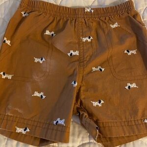 Carter’s 18 mos dog dalmation tan shorts boys